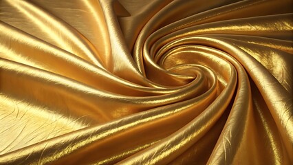 Golden fabric with a swirl in the center image