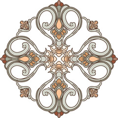 Modern,Art Nouveau. Isolated botanical graceful element stylized as Art Deco, Art Nouveau for branding, advertising, printing. ​​Digital Illustration