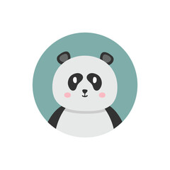 Panda Icon Vector Design. 