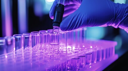 Test tubes filled with vibrant hues highlight scientific experimentation.
