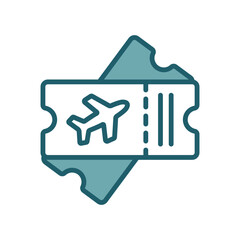 boarding pass icon vector design template simple and clean