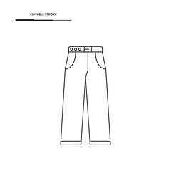 Pant Icon Set Vector Design.