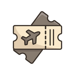 boarding pass icon vector design template simple and clean