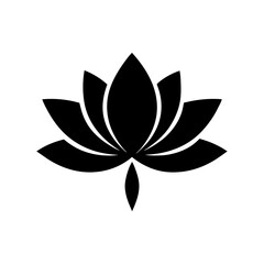 An Elegant Lotus Flower With Mandala Lines A Spiritual Symbol On White