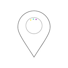 Fototapeta premium A Set Of Colored Markers For Drawing And Art On An Isolated White Floor