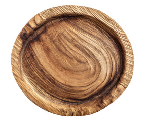 Wooden serving platter for rustic dining and table decor, cut out transparent