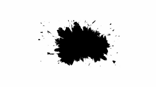 Explore the use of dynamic black ink blots that can enrich creative projects in various media