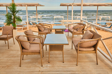 Beachfront Restaurant Terrace Seating