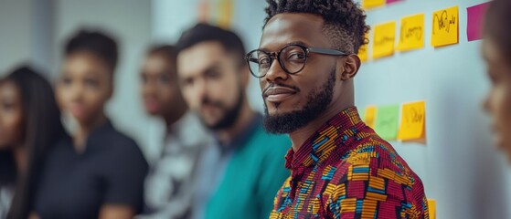 Obraz premium Diverse group in a brainstorming session