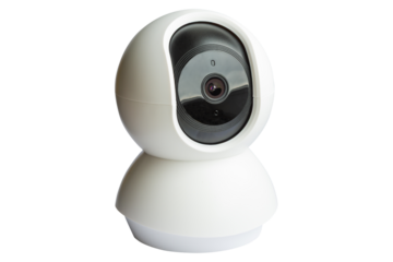 Wifi security home ip camera in PNG isolated on transparent background