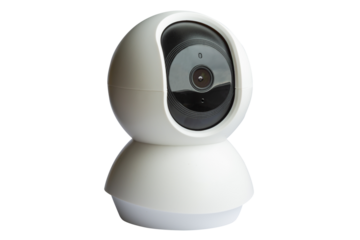 Wifi security home ip camera in PNG isolated on transparent background