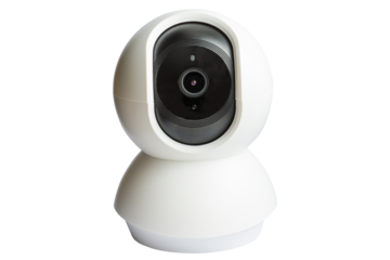 Wifi security home ip camera in PNG isolated on transparent background