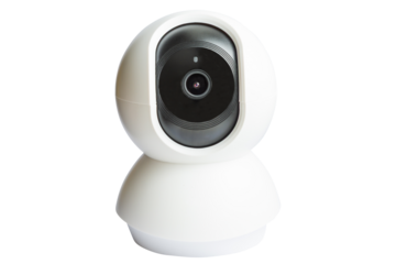 Wifi security home ip camera in PNG isolated on transparent background