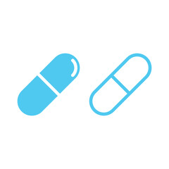 Pills Icon Vector Design.