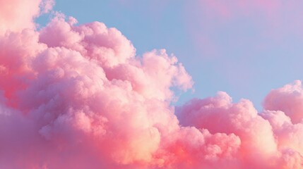 fuzzy sky gentle pink cloud backdrop