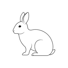 Obraz premium The New England Cottontail A Species Of Rabbit On An Isolated White Floor