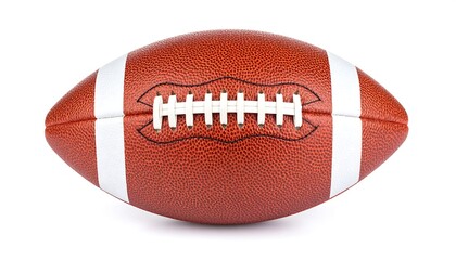 American Football with Closeup, and Isolated.