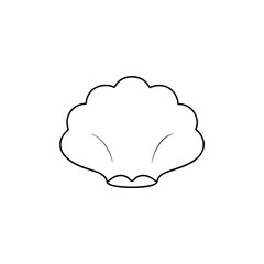 A Fresh Oyster A Bivalve Mollusk Served As Seafood On A White Background