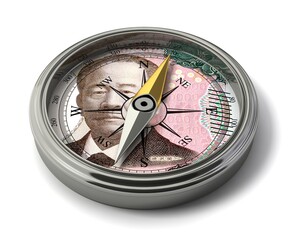 日本紙幣の方位磁針