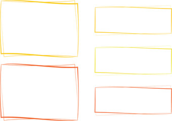 red orange yellow colors thin abstract squares and rectangles collection