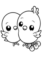 Fototapeta premium coloring book with cartoon character