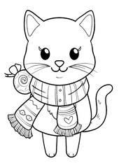 coloring book with cartoon character