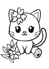 coloring book with cartoon character