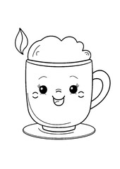 coloring book with cartoon character