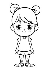 coloring book with cartoon character