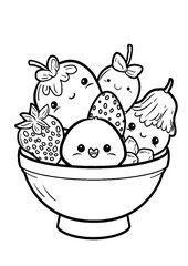 coloring book with cartoon character