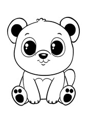 coloring book with cartoon character