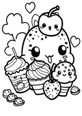 coloring book with cartoon character