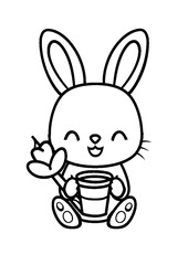 coloring book with cartoon character