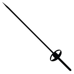 sword on a white background