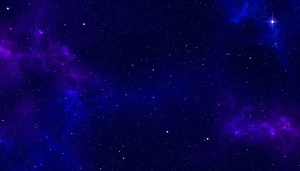 Obraz premium Cosmic Nebula with Purple, and Blue Stars.