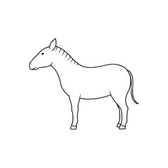 Obraz premium horse silhouette isolated on white