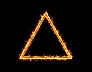 Fiery triangle frame (3)
