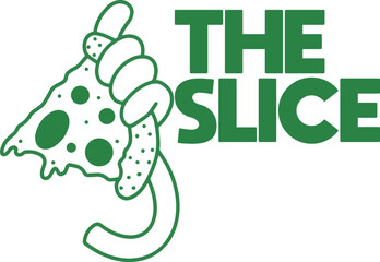 logo pizza mascot illustration vector