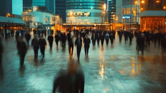 City Rush and Silent Reflection