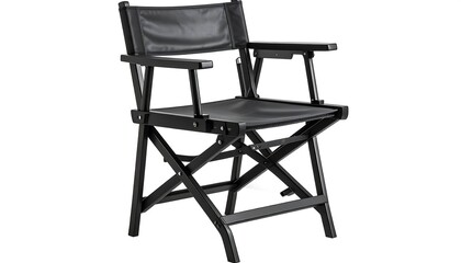 Black directors chair with studio.