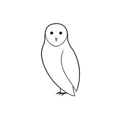 Fototapeta premium Majestic Snowy Owl Vector Image for Winter Wildlife