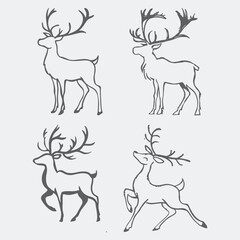 set of deer