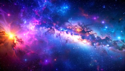 Cosmic Nebula with Vibrant Starscape.