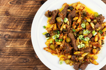 Traditional Tatar dish azu.