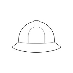 Fototapeta premium Toy Firefighter Helmet on White Background Kids Costume