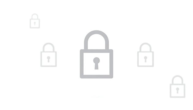 Padlocks Security Concept.