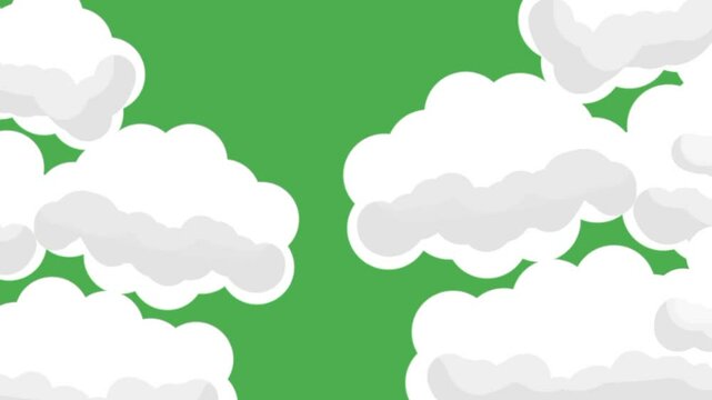 clouds moving apart to reveal the sky behind them