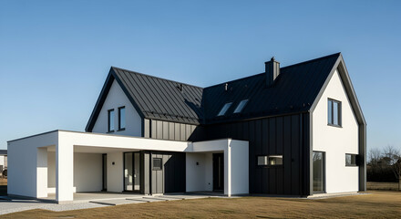 Modern Farmhouse Design With Clean Lines And Minimalist Aesthetic Outdoors