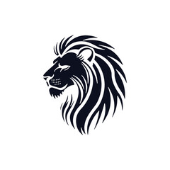 Lion head logo icon, lion face vector Illustration, on an isolated background