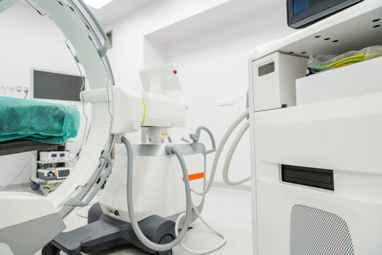 Modern Medical Imaging Equipment in a Clean Healthcare Facility During Daytime Hours